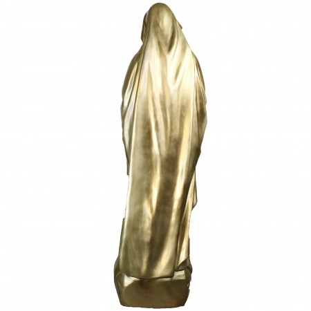 Statua Madonna di Lourdes d'oro in resina 80 cm