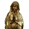 Statua Madonna di Lourdes d'oro in resina 80 cm