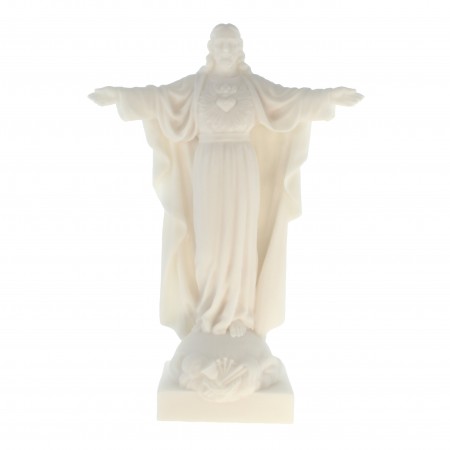 Statua in alabastro bianco...