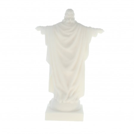 Statua in alabastro bianco del Sacro Cuore di Gesù 20cm