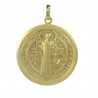 Medaglia di San Benoit in oro 9 carati 25mm