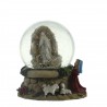Boule à neige de Notre Dame de Lourdes avec Bernadette de 9,5cm