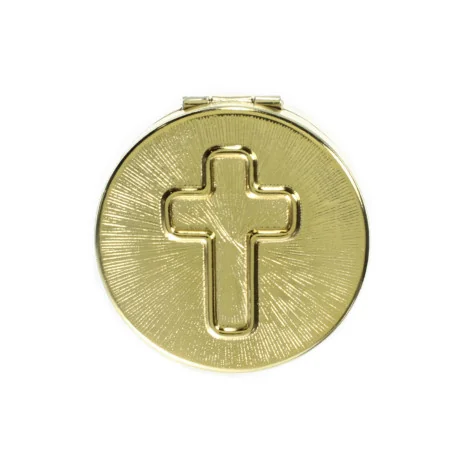Custode à Hostie dorée avec une croix