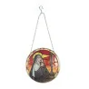 Stained glass pendant Saint Rita to hang