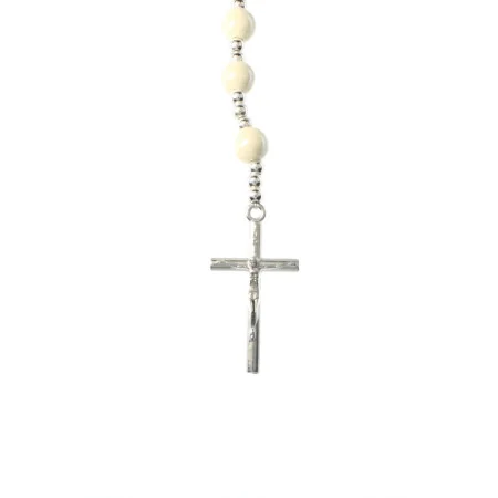 Chapelet de Saint michel en perle blanche