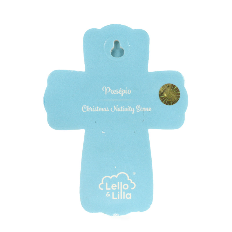 Croix Pour Enfant De La Nativité 14 Cm En Résine - Décoration Religieuse Chrétienne Pour Chambre D'Enfant