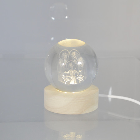 Lampada LED rotonda della Sacra Famiglia
