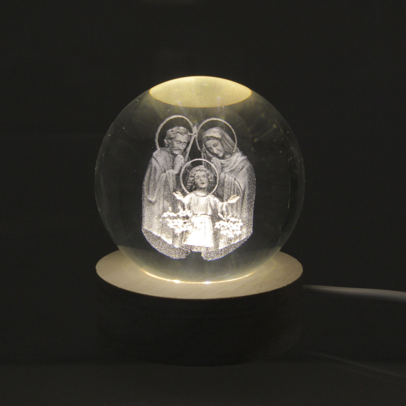 Lampada LED rotonda della Sacra Famiglia