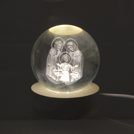 Lampada LED rotonda della Sacra Famiglia