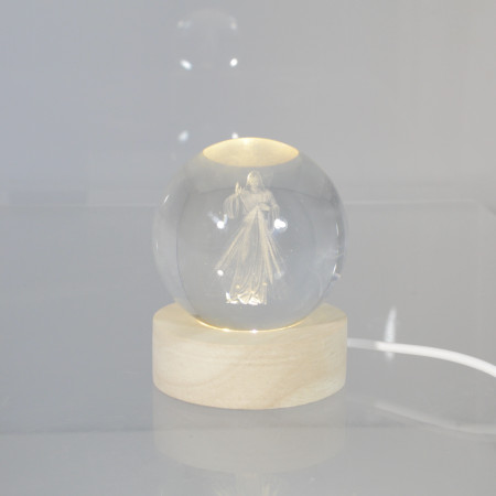 Lampada LED rotonda di Gesù Misericordioso