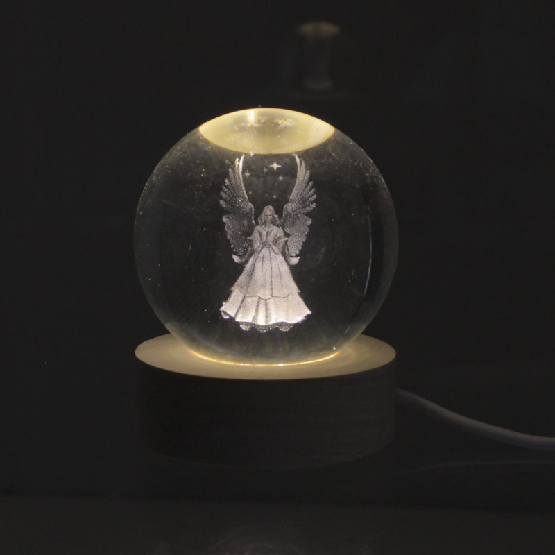 Veilleuse Boule Lumineuse à LED d'un Ange