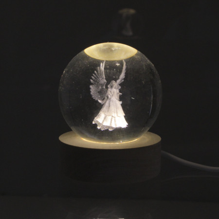Veilleuse Boule Lumineuse à LED d'un Ange