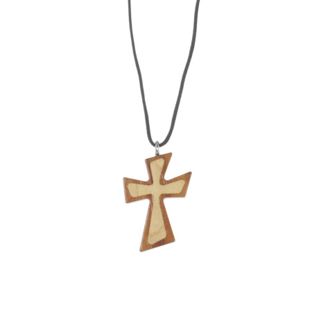 Collier avec Croix en bois...