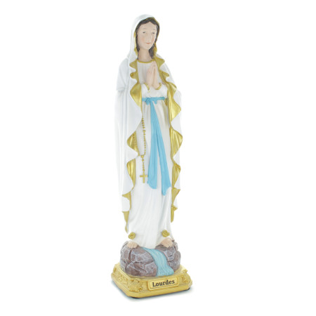 Statue de Notre Dame de Lourdes de 40cm en résine