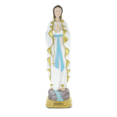 Statue de Notre Dame de Lourdes de 40cm en résine