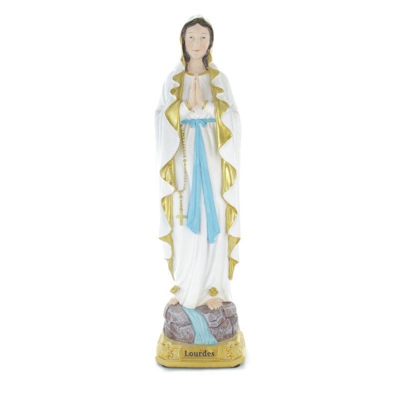 Statue de Notre Dame de Lourdes de 40cm en résine
