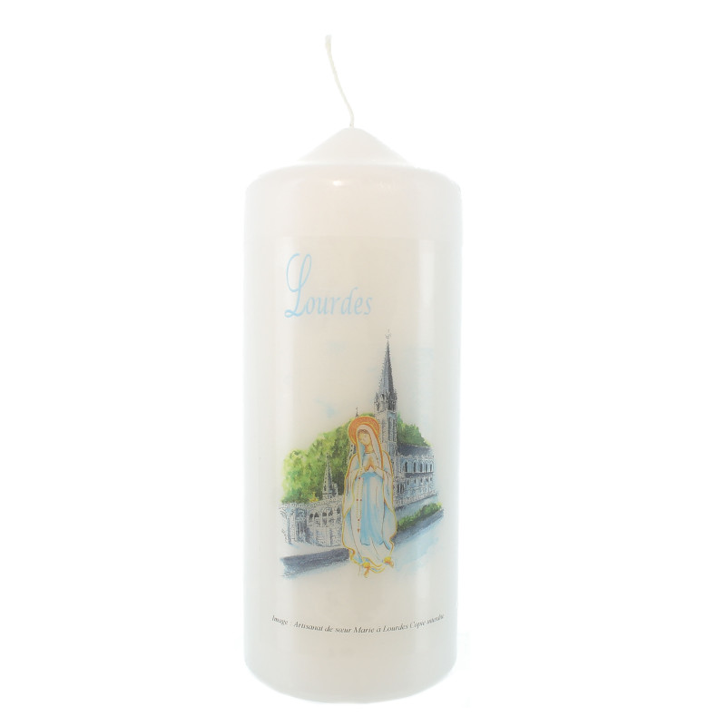 Candela bianca Nostra Signora di Lourdes e Basilica