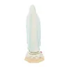 Statua di Nostra Signora di Lourdes con 2 medaglie in resina 15 cm