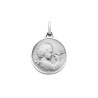 Médaille en argent d'un Ange avec une Colombe 16mm
