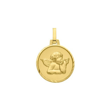 Médaille de l'Archange Raphaël en Or 18 carats de 14mm
