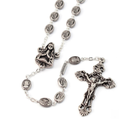 Rosario in argento con...