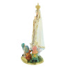 Statue de Notre Dame de Fatima de 22cm en résine dorée