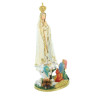 Statue de Notre Dame de Fatima de 22cm en résine dorée