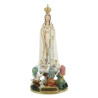 Statue de Notre Dame de Fatima de 22cm en résine dorée