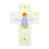 Croix Enfant Ange gardien peint 15cm