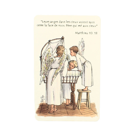 Carte religieuse Ange...