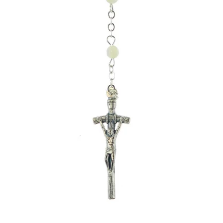 Mother of Pearl Rosary with Pastoral Cross and Heart of the Apparition of Lourdes