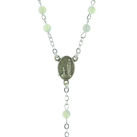 Mother of Pearl Rosary with Pastoral Cross and Heart of the Apparition of Lourdes