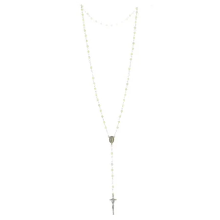 Mother of Pearl Rosary with Pastoral Cross and Heart of the Apparition of Lourdes