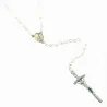 Mother of Pearl Rosary with Pastoral Cross and Heart of the Apparition of Lourdes