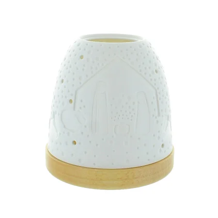 Porcelain Holy Family candle holder