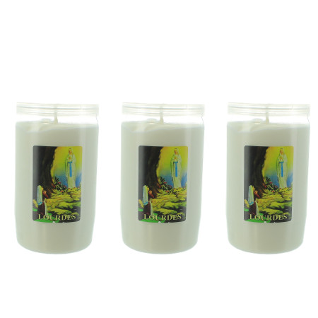 Set di 3 candele votive da...