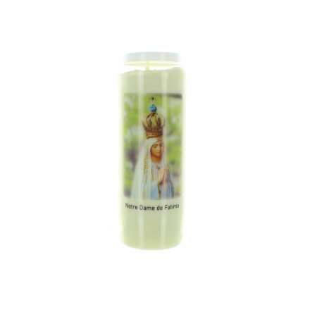 Candela Novena Nostra Signora di Fatima - 17,5cm
