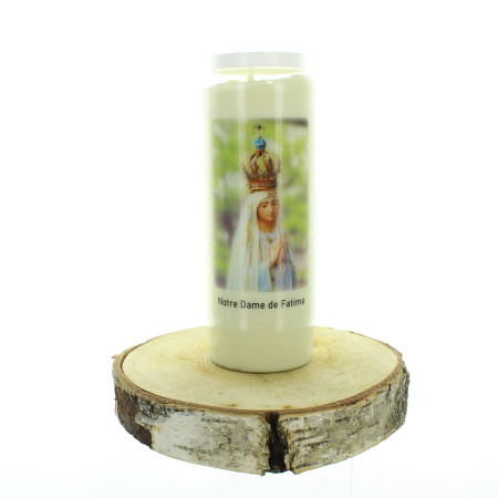 Candela Novena Nostra Signora di Fatima - 17,5cm