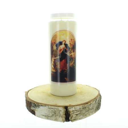 Set di 12 candele Novena di Madonna che Scioglie I Nodi 17,5 cm