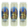 Lot de 3 Bougies de neuvaine Sainte Famille