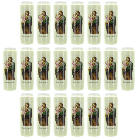Lot de 20 Bougies neuvaine...
