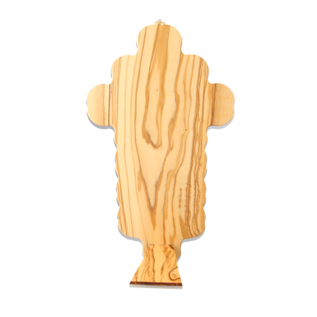 Croce Via Crucis in legno d’ulivo – 28 cm