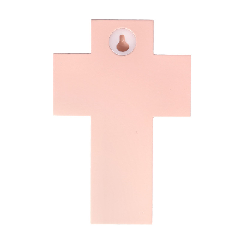 Croix Murale Bébé Baptême Fille - Croix Argentée 17,8cm Cadeau Parrains, Première Communion Et Dédicace