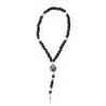 Chapelet dizainier de Saint Christophe pour voiture avec carte de l'Apparition de Lourdes et de Saint Christophe