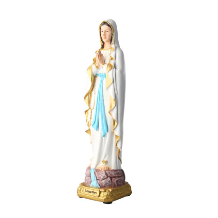 Statue Notre Dame de Lourdes Blanche de 20 cm