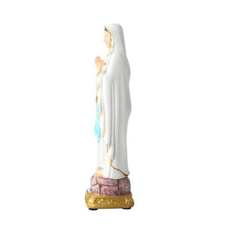 Statue Notre Dame de Lourdes Blanche de 20 cm