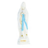 Statue Notre Dame de Lourdes en résine effet céramique 10cm
