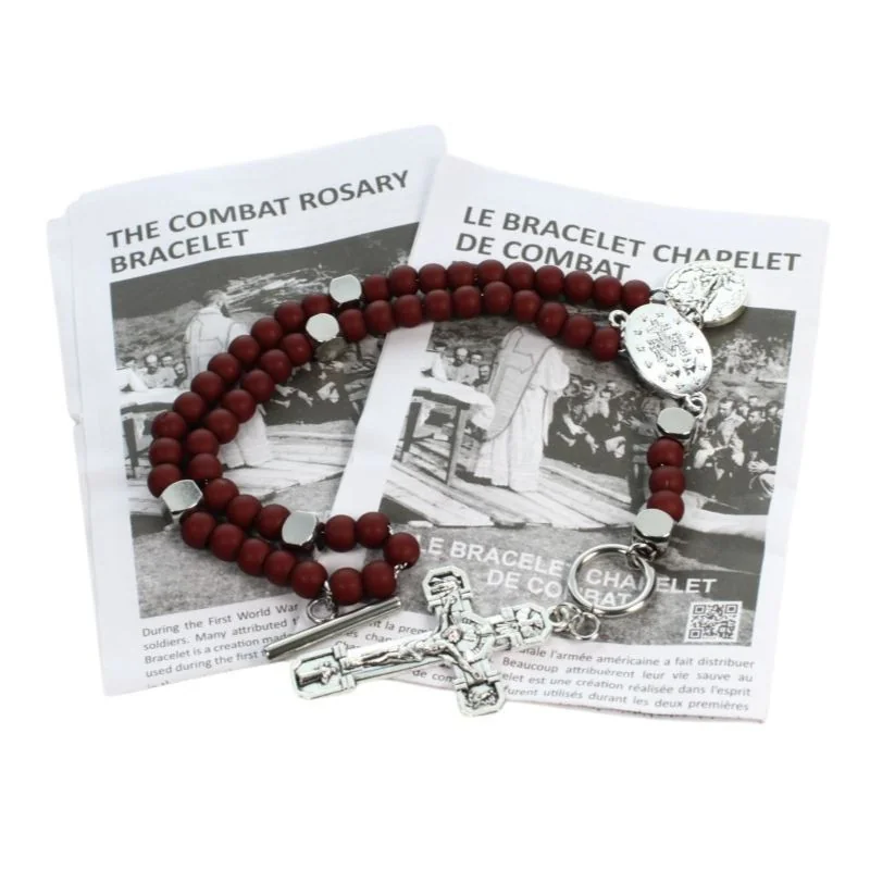 St Michael's battle bracelet with French and English booklet