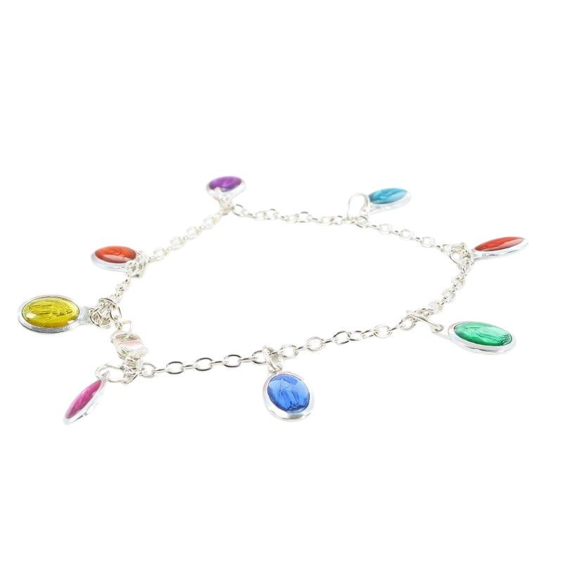 Bracelet Ancien Jonc En Argent Alpacca - Coquilles Ormeaux - Fait Au Mexique