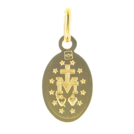 Médaille Miraculeuse festonnée en Plaqué Or 13mm